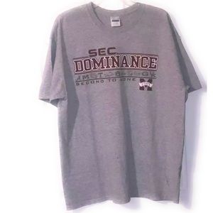 🛑SOLD🛑Men's T Shirt XL Mississippi State University Gray